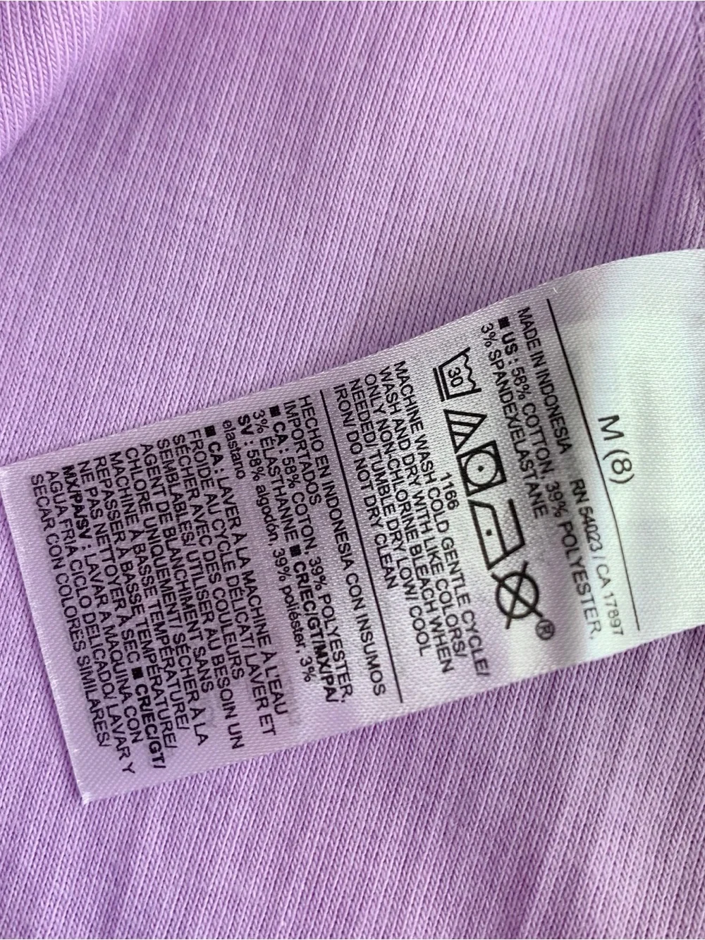Old Navy New girl's Ribbed Lavender Leggings size M(8)